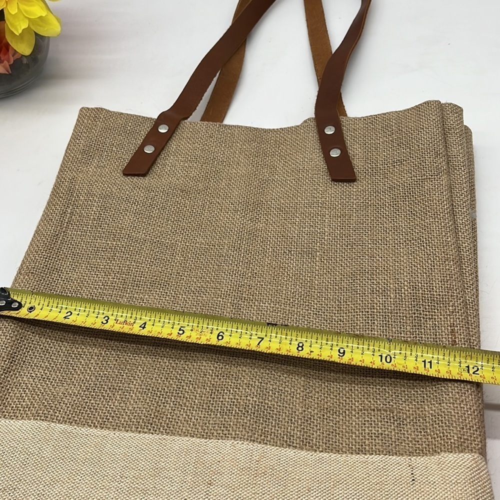 Apolis Market Tote Wine Tote Vivre Rire Aimer TOT4259C - Picture 5 of 12